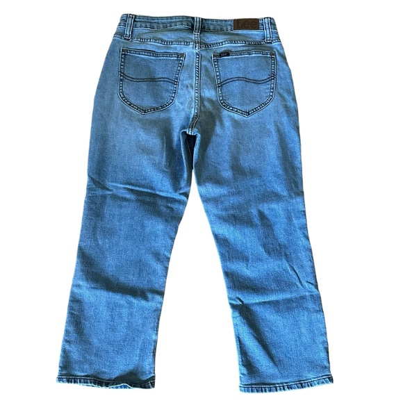 Lee Women's Regular Fit Mid-Rise Capri Jesns Blue Size 6 - Picture 3 of 7